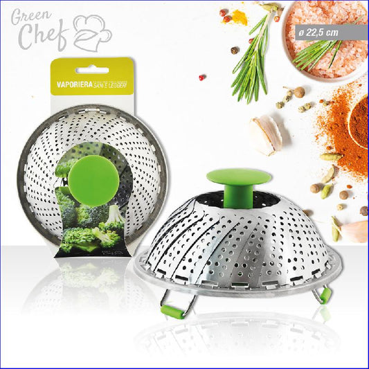 AMB VAPORIERA ACCIAIO CM.22,5