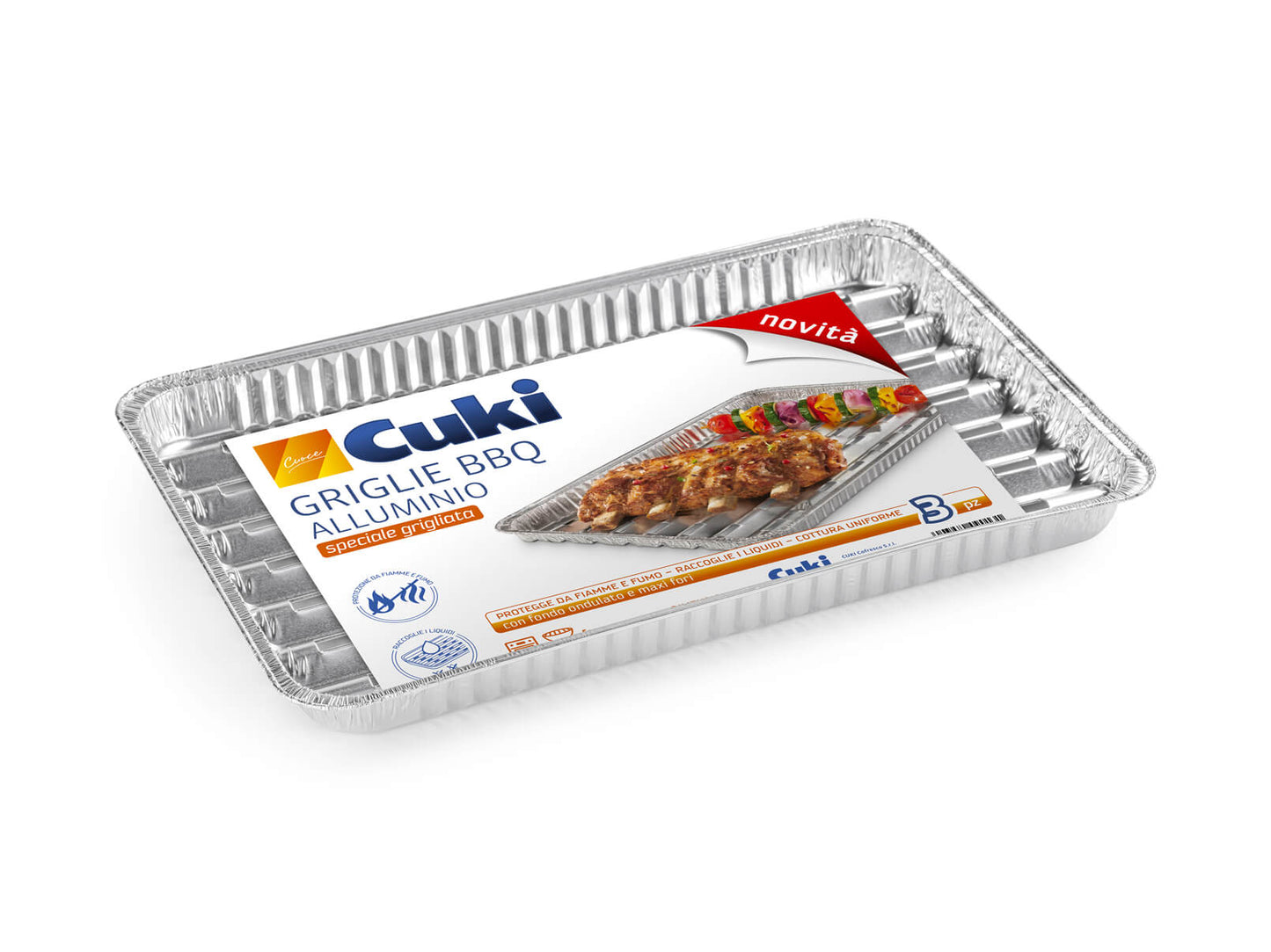 CUKI GRIGLIE BBQ ALLUMINIO SPECIALE GRIGLIATA CM.34X22
