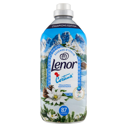 LENOR AMMORBIDENTE 1,827L 87LAV. CORTINA STELLA ALPINA E MUSCHIO BIANCO