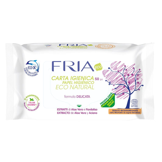 FRIA ECO CARTA IGIENICA UMIDIFICATA ECO NATURAL DELICATA X50
