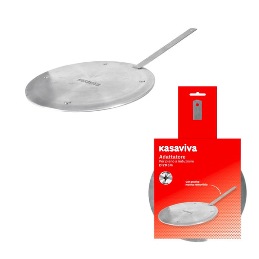 KASAVIVA ADATTATORE PER PIANO A INDUZIONE CM.20 ACCIAIO INOX