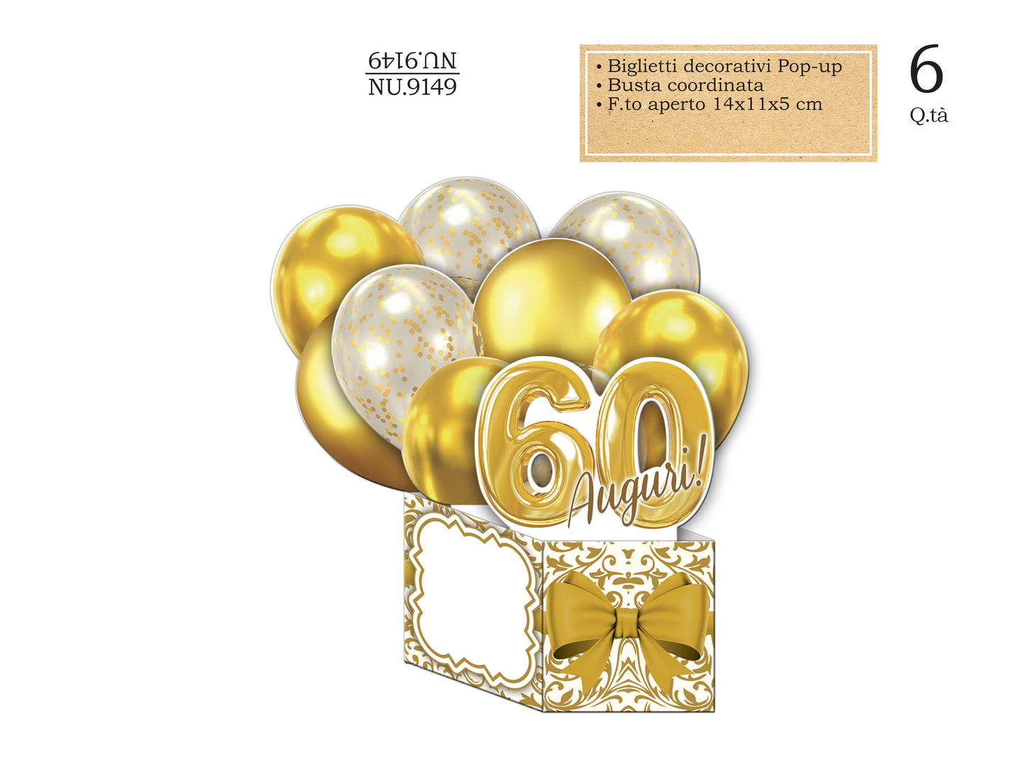 CROMO NB BIGLIETTO SUPER POP UP 60 NU.9149