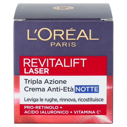 L'OREAL REVITALIFT LASER TRIPLA AZIONE CREMA ANTI-ETA' NOTTE 50ML