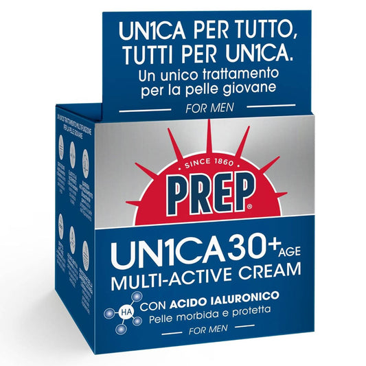 PREP UN1CA 30+ AGE MULTI-ACTIVE CREAM VISO 75ML CON ACIDO IALURONICO PELLE MORBIDA E PROTETTA FOR MEN