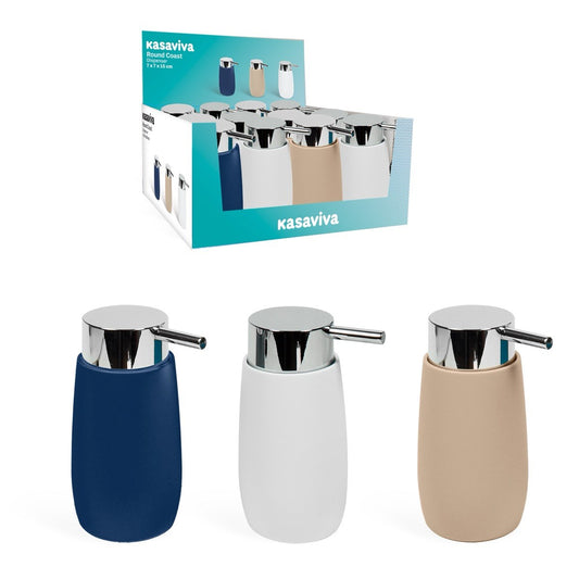 KASAVIVA ROUND COAST DISPENSER SAPONE CM.7X7X15 COLORI ASSORTITI