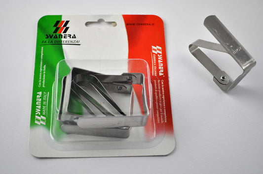 SVANERA 4 FERMATOVAGLIA INOX CON MOLLA