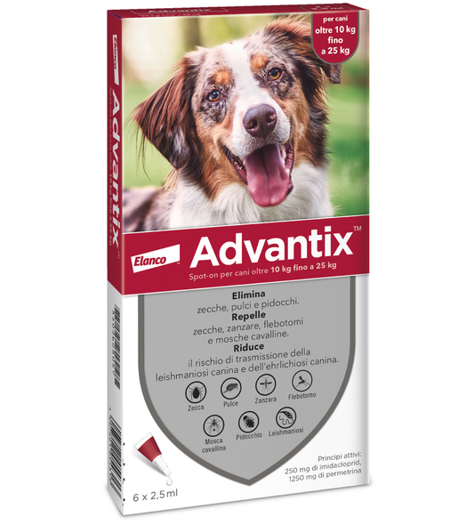 ELANCO ADVANTIX SPOT-ON 6X2,5ML CANI 10-25KG