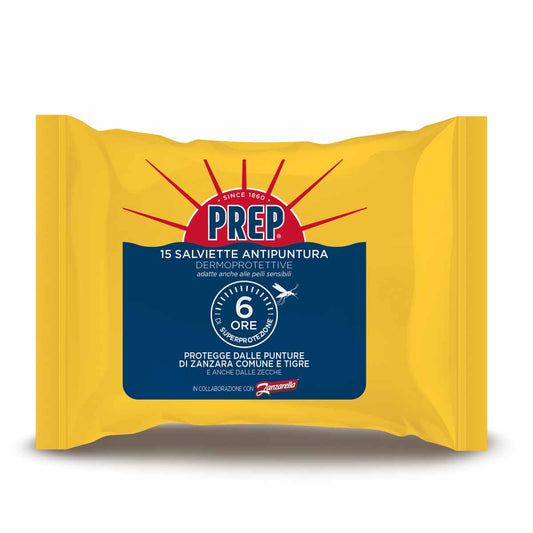 PREP SALVIETTE ANTIPUNTURA DERMOPROTETTIVE 15PZ