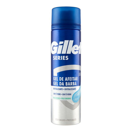 GILLETTE SERIES GEL DA BARBA 200ML RIVITALIZZANTE TE' VERDE PELLI SENSIBILI