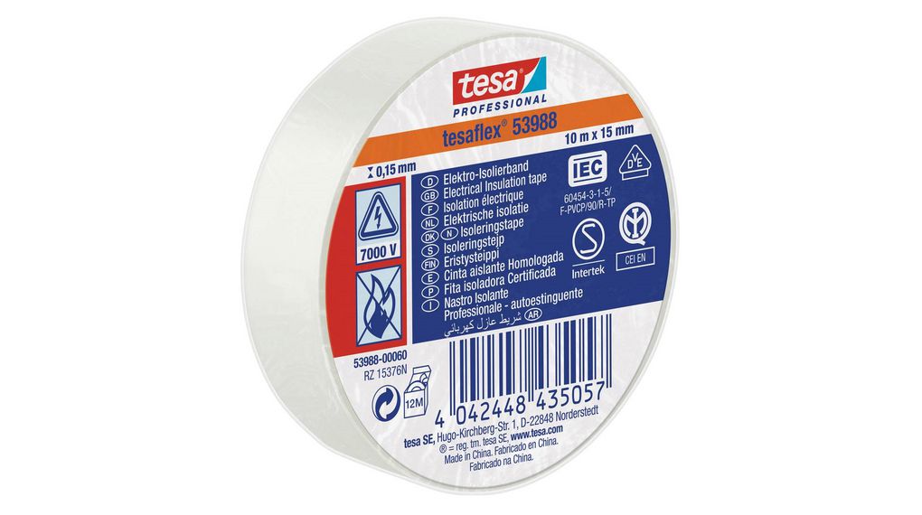 TESA NASTRO ISOLANTE 10MX15MM BIANCO