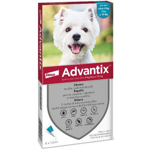 ELANCO ADVANTIX SPOT-ON 6X1,0ML CANI 4-10KG