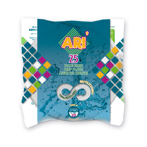 ARISTEA ARI' 25 PIATTI FONDI RIUTILIZZABILI