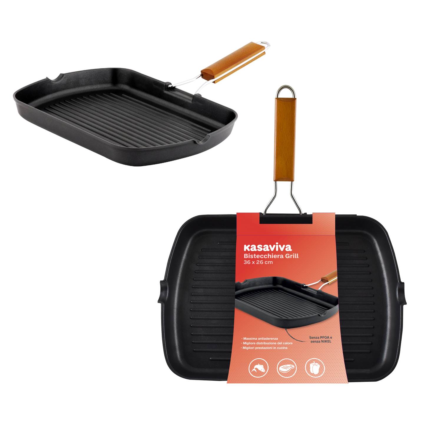 KASAVIVA BISTECCHIERA GRILL CM.36X26