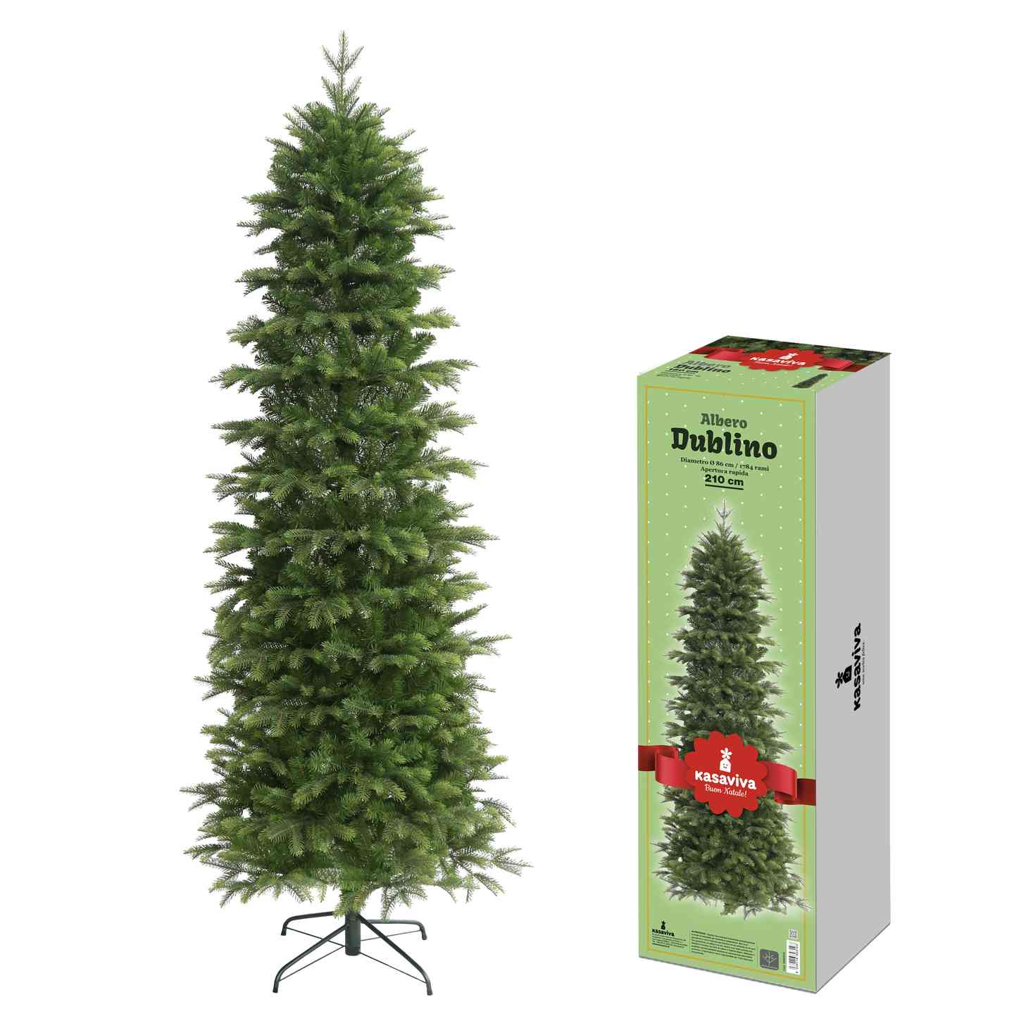 KASAVIVA NATALE ALBERO DUBLINO CM.210 TIPS 1784