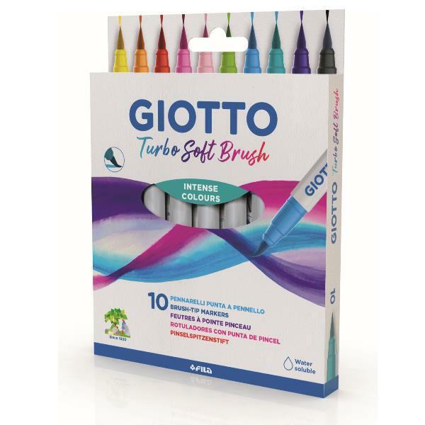 GIOTTO TURBO SOFT BRUSH 10 PENNARELLI PUNTA PENNELLO