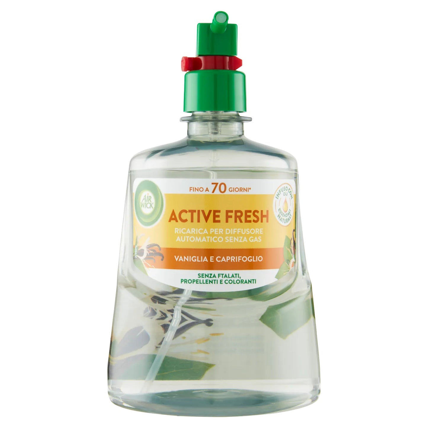 AIR WICK ACTIVE FRESH RICARICA 228ML DIFFUSORE SENZA GAS VANIGLIA E CAPRIFOGLIO