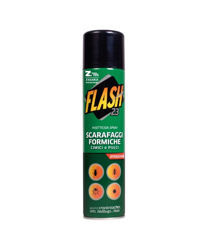 FLASH SCARAFAGGI FORMICHE CIMICI E PULCI INSETTICIDA SPRAY 250ML