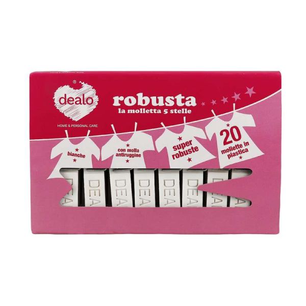 DEALO ROBUSTA LA MOLLETTA A 5 STELLE MOLLETTE IN PLASTICA 20PZ