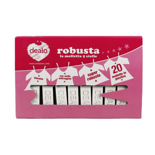 DEALO ROBUSTA LA MOLLETTA A 5 STELLE MOLLETTE IN PLASTICA 20PZ