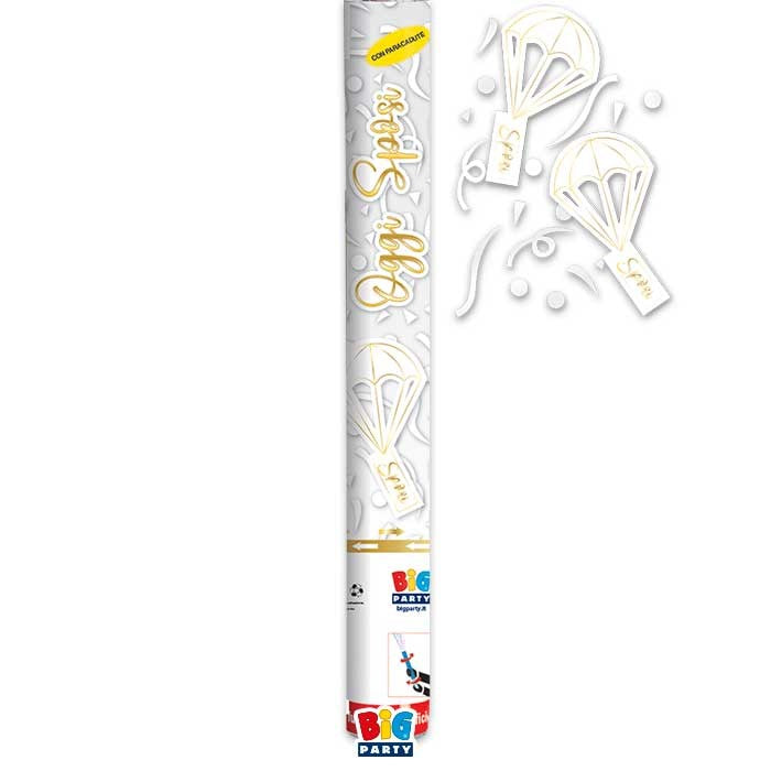 BIG PARTY POPPER 60CM OGGI SPOSI CON PARACADUTE