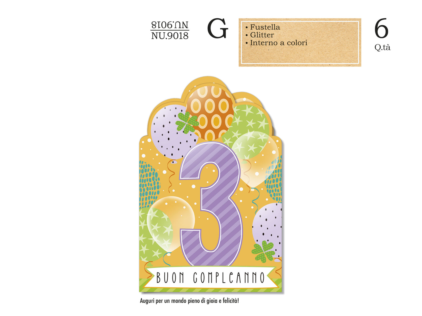 CROMO NB BIGLIETTO NUMERO 3 NU.9018