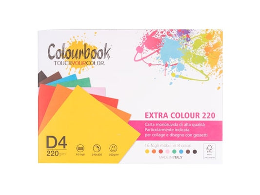 COLOURBOOK BLOCCO EXTRA COLOUR 220 D4 16 FOGLI 220GR/M2