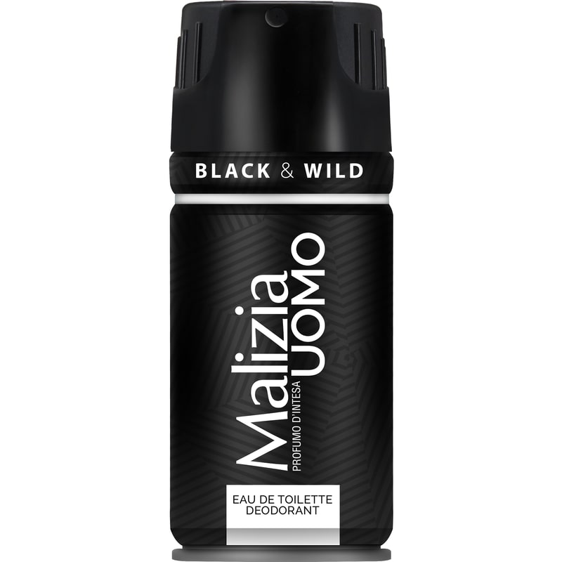 MALIZIA UOMO EDT DEO SPRAY 150ML BLACK & WILD