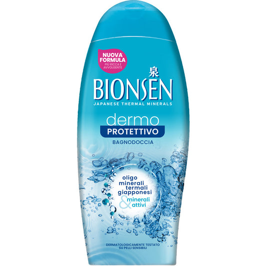 BIONSEN BAGNODOCCIA 550ML DERMO PROTETTIVO OLIGOMINERALI TERMALI GIAPPONESI & MINERALI ATTIVI