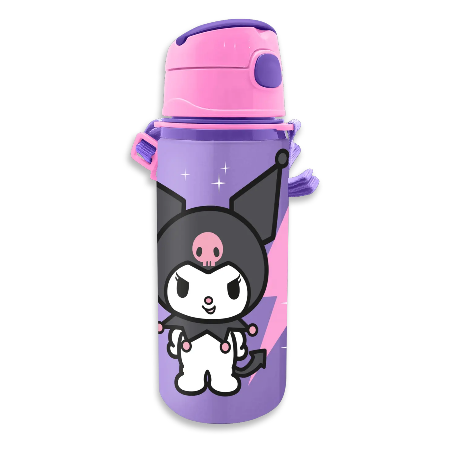 HELLO KITTY KUROMI BORRACCIA IN ALUMINIO CON CANNUCCIA 600ML