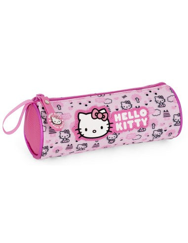 HELLO KITTY PINK TOMBOLINO TESSUTO CON CERNIERA