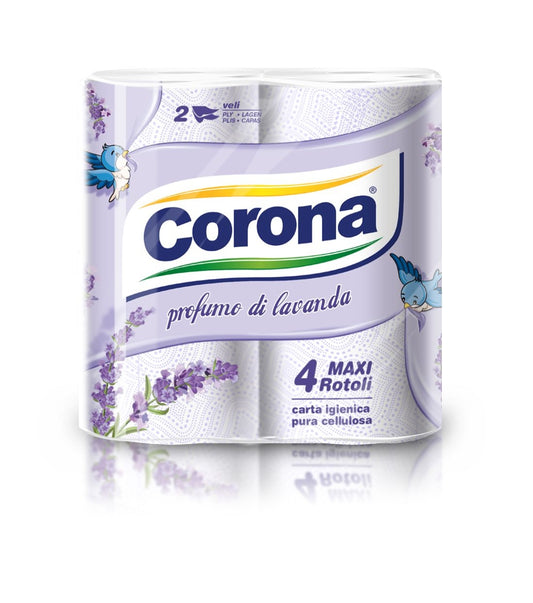 CORONA CARTA IGIENICA LAVANDA 2 VELI 4 MAXI ROTOLI