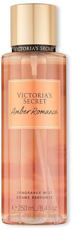 VICTORIA'S SECRET FRAGRANCE MIST BRUME PARFUMEE ACQUA PROFUMATA 250ML AMBER ROMANCE