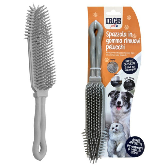 IRGE PET SPAZZOLA IN GOMMA RIMUOVI PELUCCHI