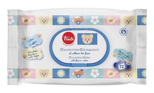TRUDI SALVIETTINE DETERGENTI BABY X72 AL NETTARE DEI FIORI