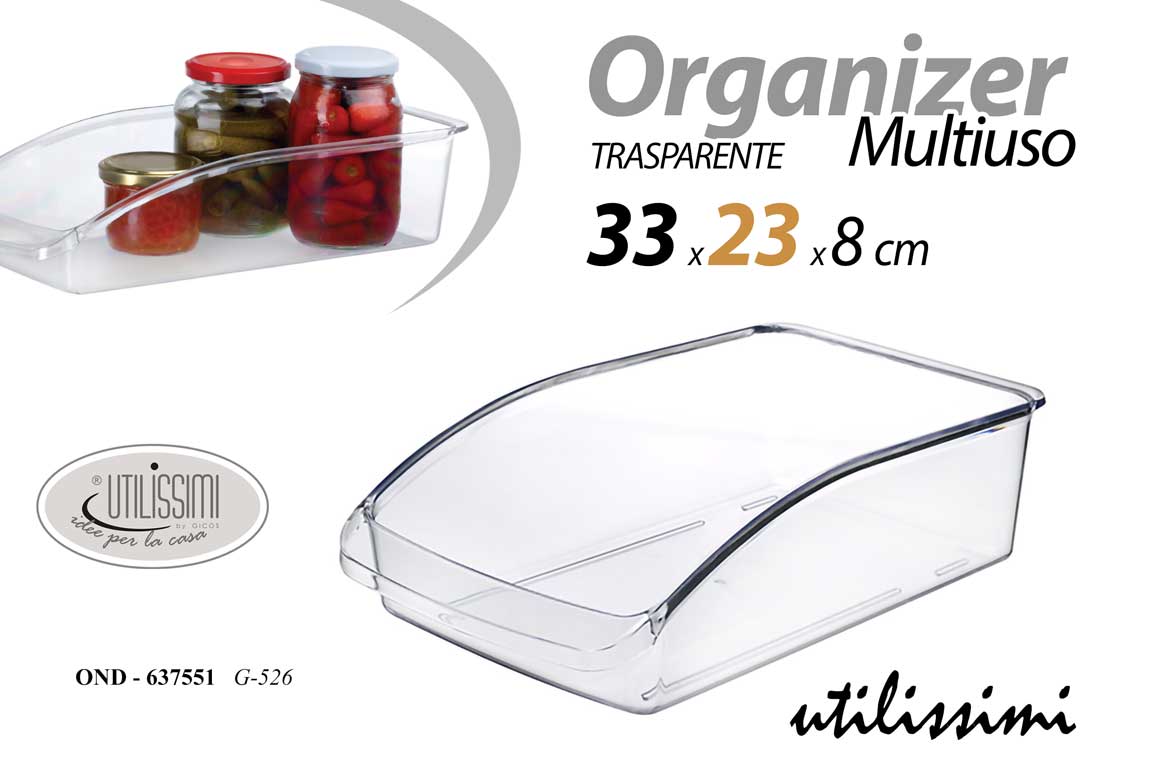 GICOS ORGANIZER MULTIUSO TRASPARENTE 33X23X8 OND-637551