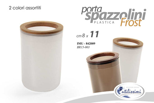 GICOS PORTASPAZZOLINI PLASTICA FROST CM.8X11 COLORI ASSORTITI