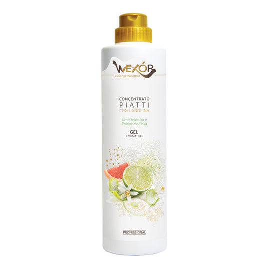 WEXOR CONCENTRATO PIATTI CON LANOLINA GEL ENZIMATICO 750ML LIME SELVATICO E POMPELMO ROSA