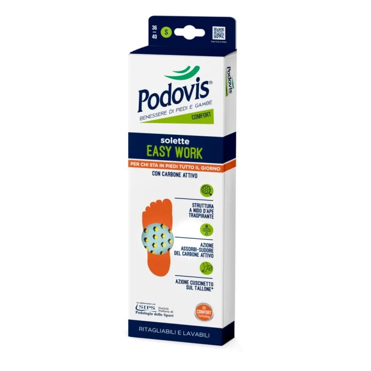 PODOVIS SOLETTE EASY WORK CON CARBONE ATTIVO SIZE S 36/40