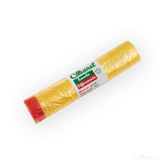 CASANET SACCHI SPAZZATURA CON MANIGLIE CM.72X75 10PZ GIALLO