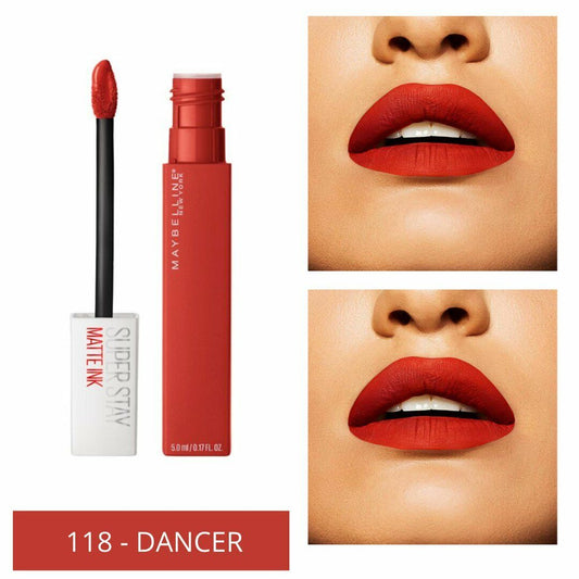 MAYBELLINE ROSSETTO SUPER STAY MATTE INK BRICKS 118 DANCER