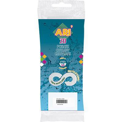 ARISTEA ARI' 20 FORCHETTE TRASPARENTI RIUTILIZZABILI