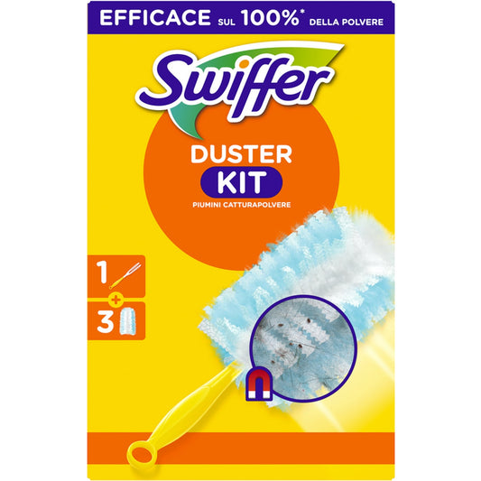 SWIFFER DUSTER KIT PIUMINI CATTURAPOLVERE 1 + 3 STAUBMAGNET