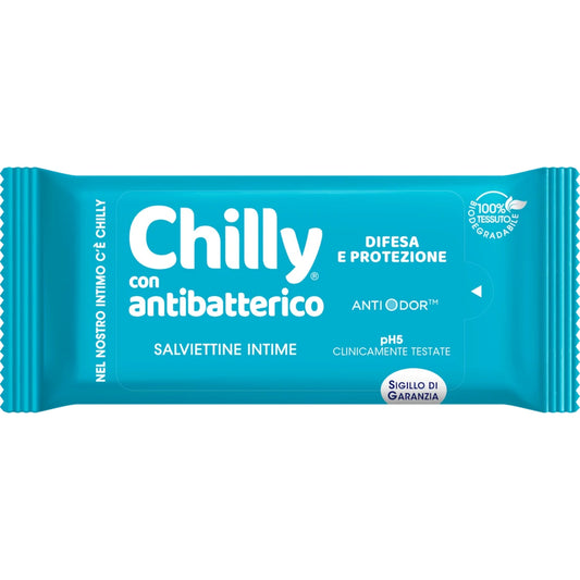 CHILLY POCKET 12 SALVIETTINE INTIME CON ANTIBATTERICO ANTIODOR