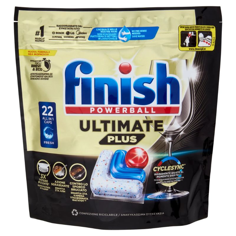 FINISH POWERBALL ULTIMATE PLUS ALL IN 1 X22 CAPS FRESH