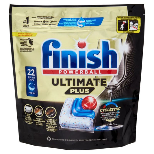 FINISH POWERBALL ULTIMATE PLUS ALL IN 1 X22 CAPS FRESH