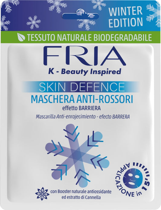FRIA K - BEAUTY INSPIRED MASCHERA IN TESSUTO MONODOSE SKIN DEFENCE ANTI-ROSSORI CON BOOSTER NATURALE ANTIOSSIDANTE ED ESTRATTTO DI CANNELLA