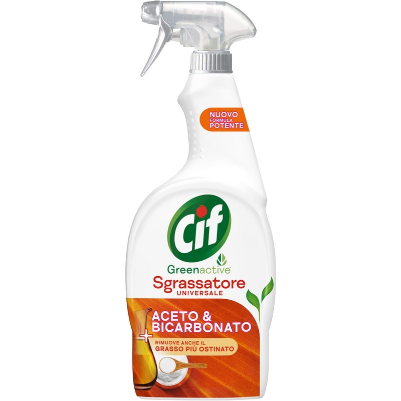 CIF GREEN ACTIVE SPRAY 650ML SGRASSATORE UNIVERSALE ACETO & BICARBONATO