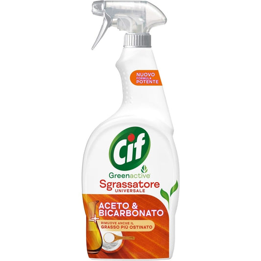 CIF GREEN ACTIVE SPRAY 650ML SGRASSATORE UNIVERSALE ACETO & BICARBONATO