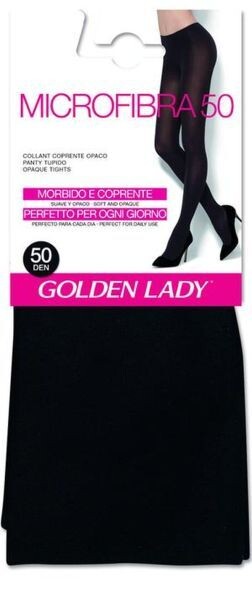 GOLDEN LADY COLLANT MICROFIBRA 50DEN 5-XL NERO