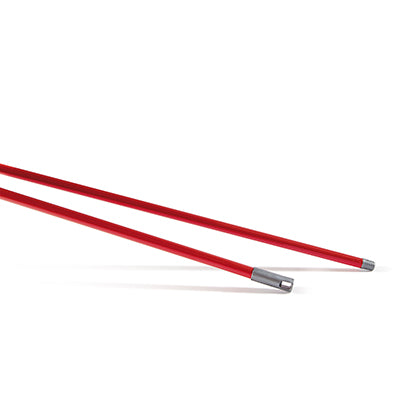 MINERVA EXPORT MANICO IN METALLO VERNICIATO 130CM ROSSO